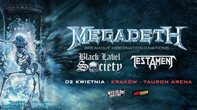 Megadeth na koncercie w Polsce w 2027 roku